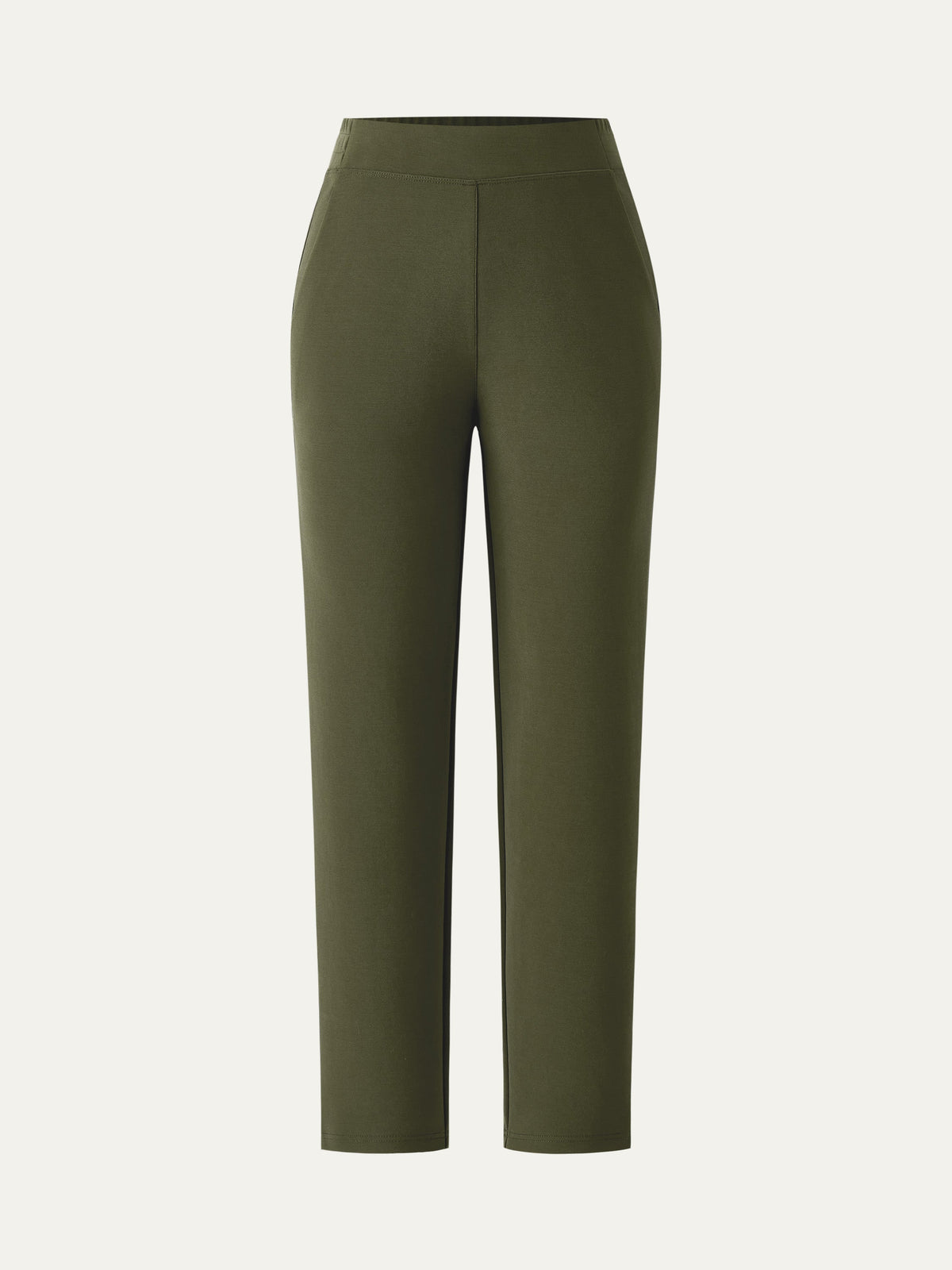 Mid Rise Pull-on Tapered Hose mit Taschen