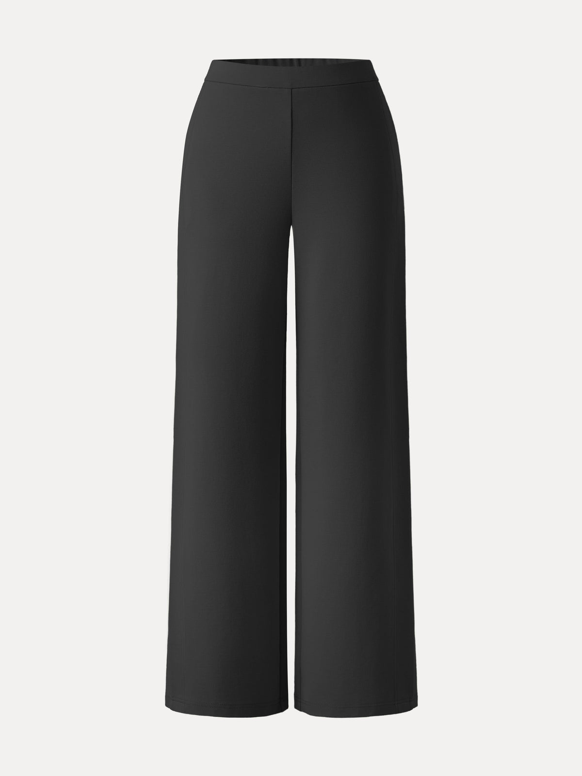 Drapey Mid Rise Wide Leg Pull-on Hose mit Taschen