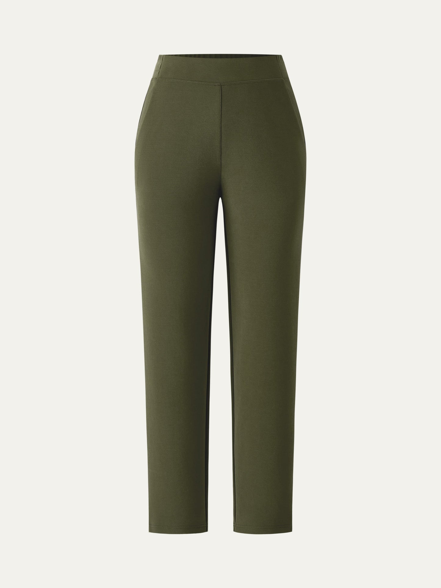 Mid Rise Pull-on Tapered Hose mit Taschen