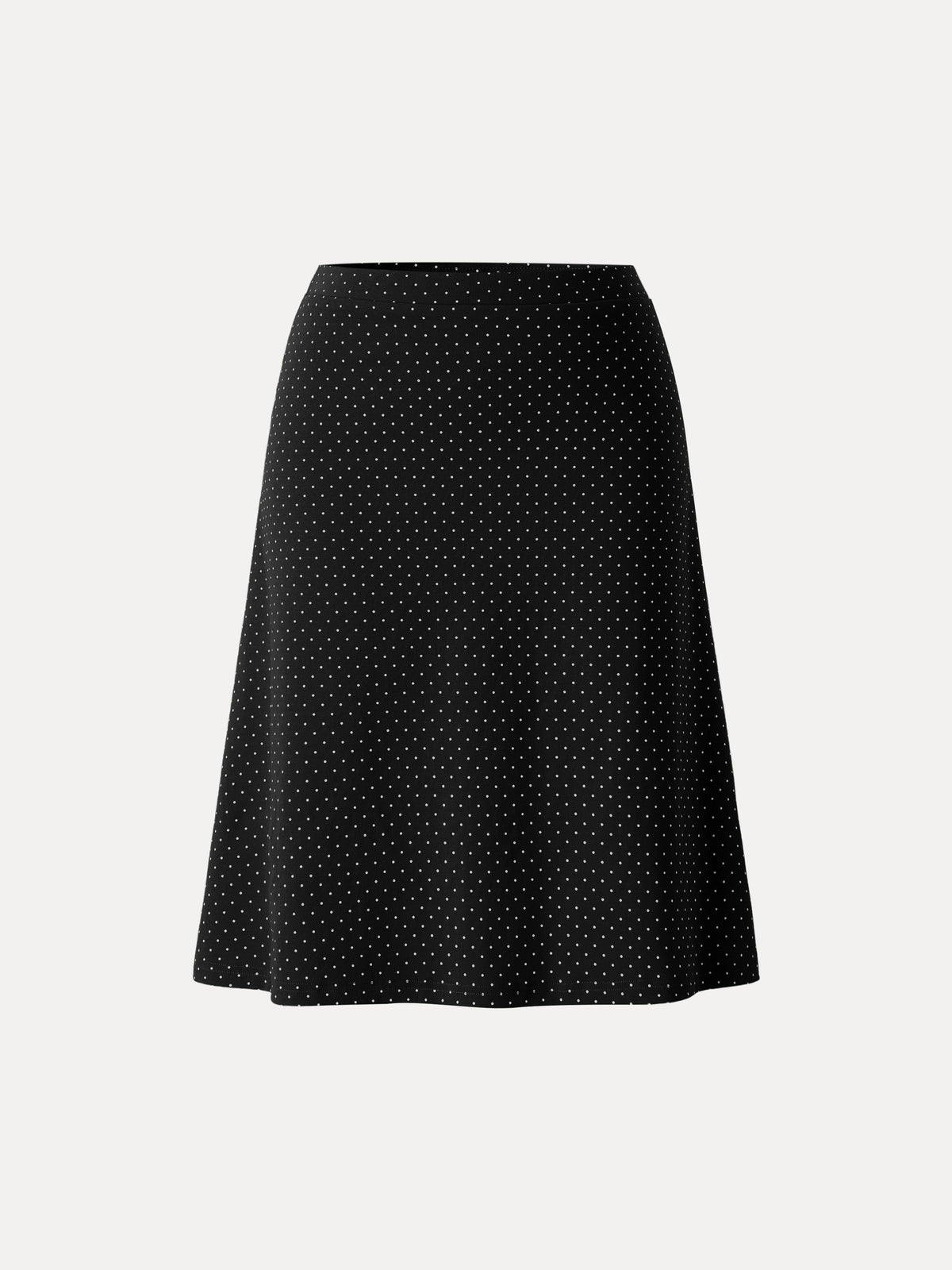 Stretch Baumwolle Polka Dot A-Linie Schlagrock