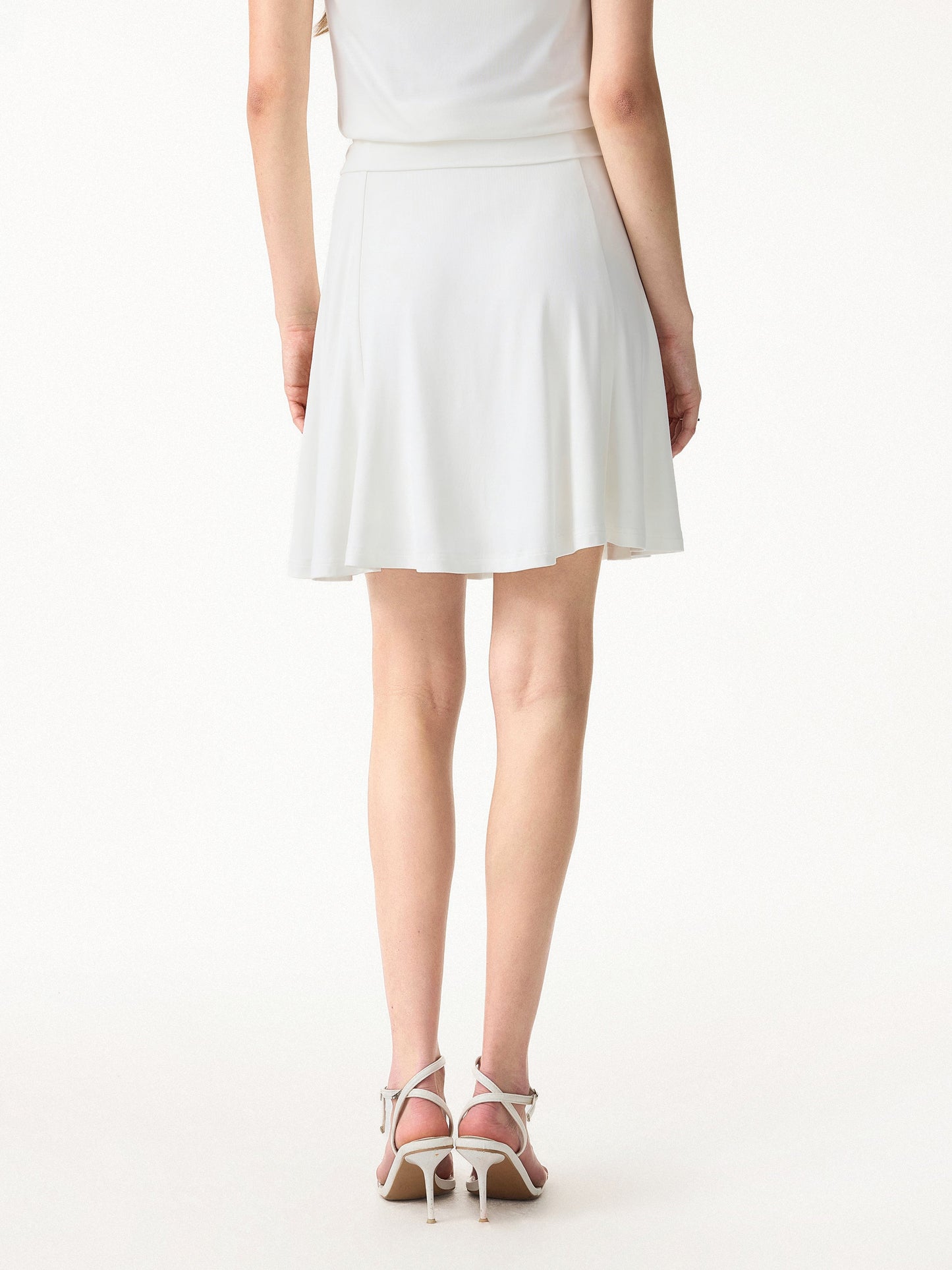 SkinKiss Essentieller Kreis Flared Sommer Minirock