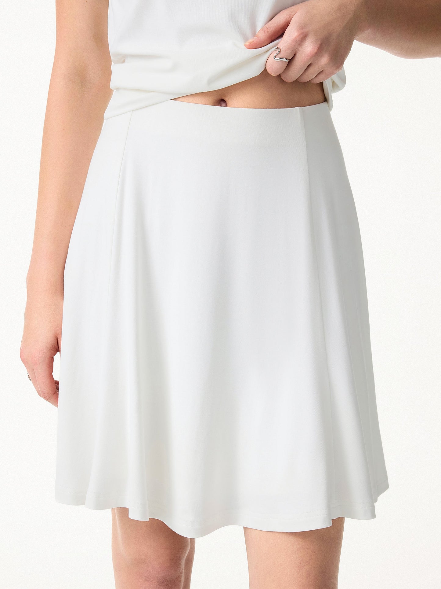 SkinKiss Essentieller Kreis Flared Sommer Minirock