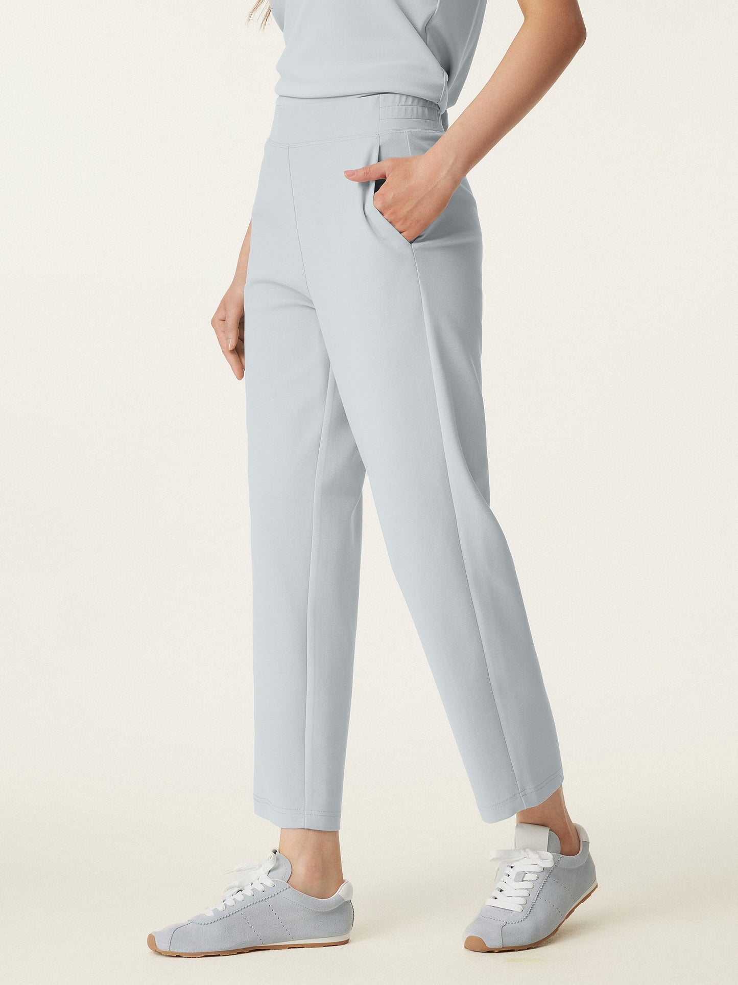 Mid Rise Pull-on Tapered Hose mit Taschen