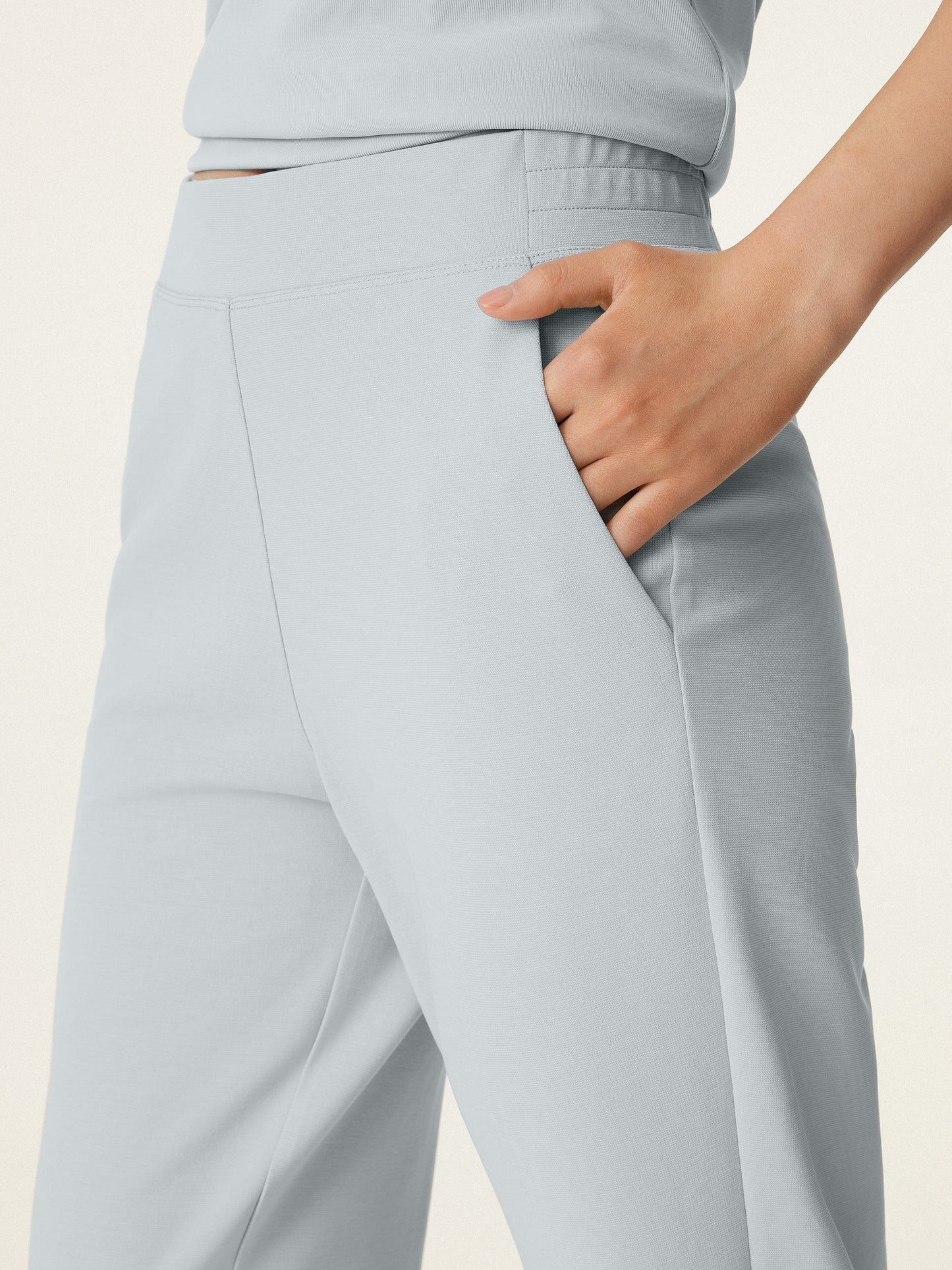 Mid Rise Pull-on Tapered Hose mit Taschen