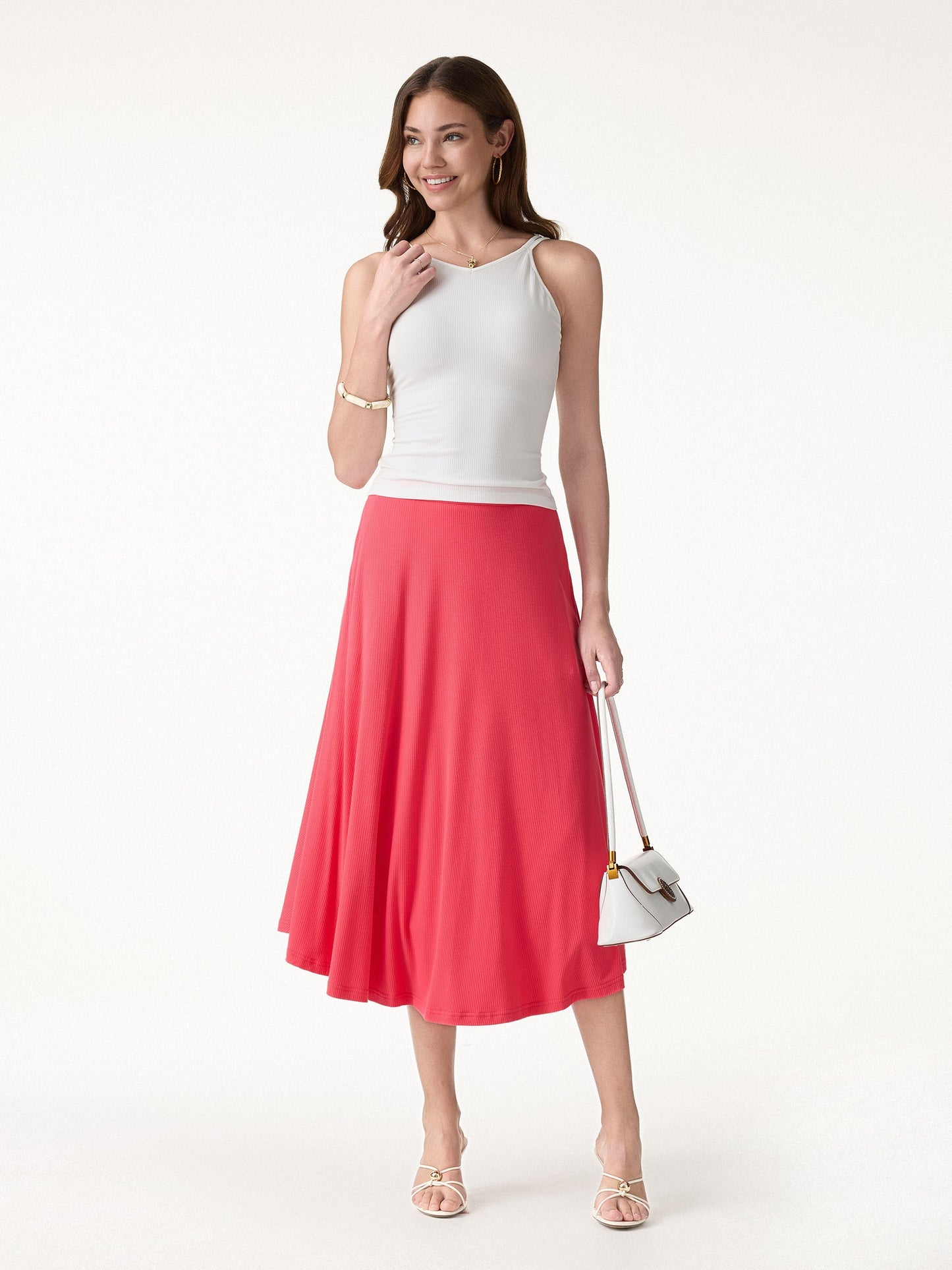 CoolTouch Midi Circle Flare Rock mit Taschen