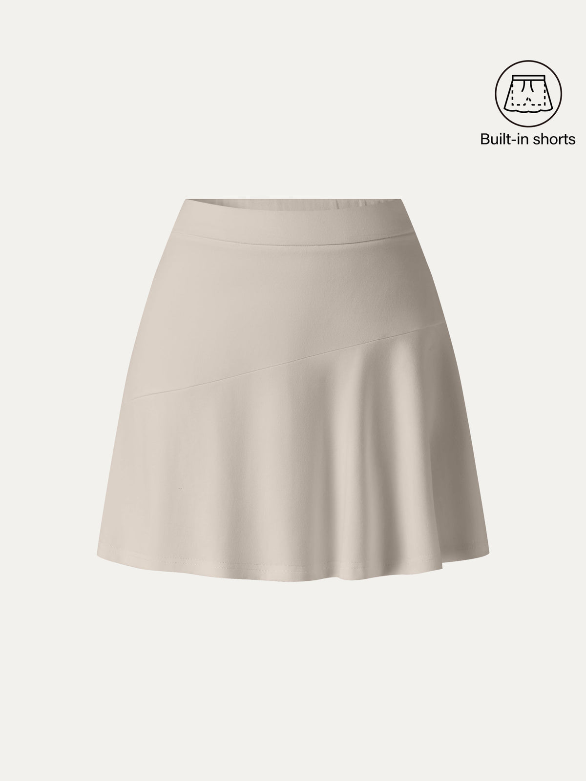 Stretch Ponte Mid Rise Pull-On Minirock