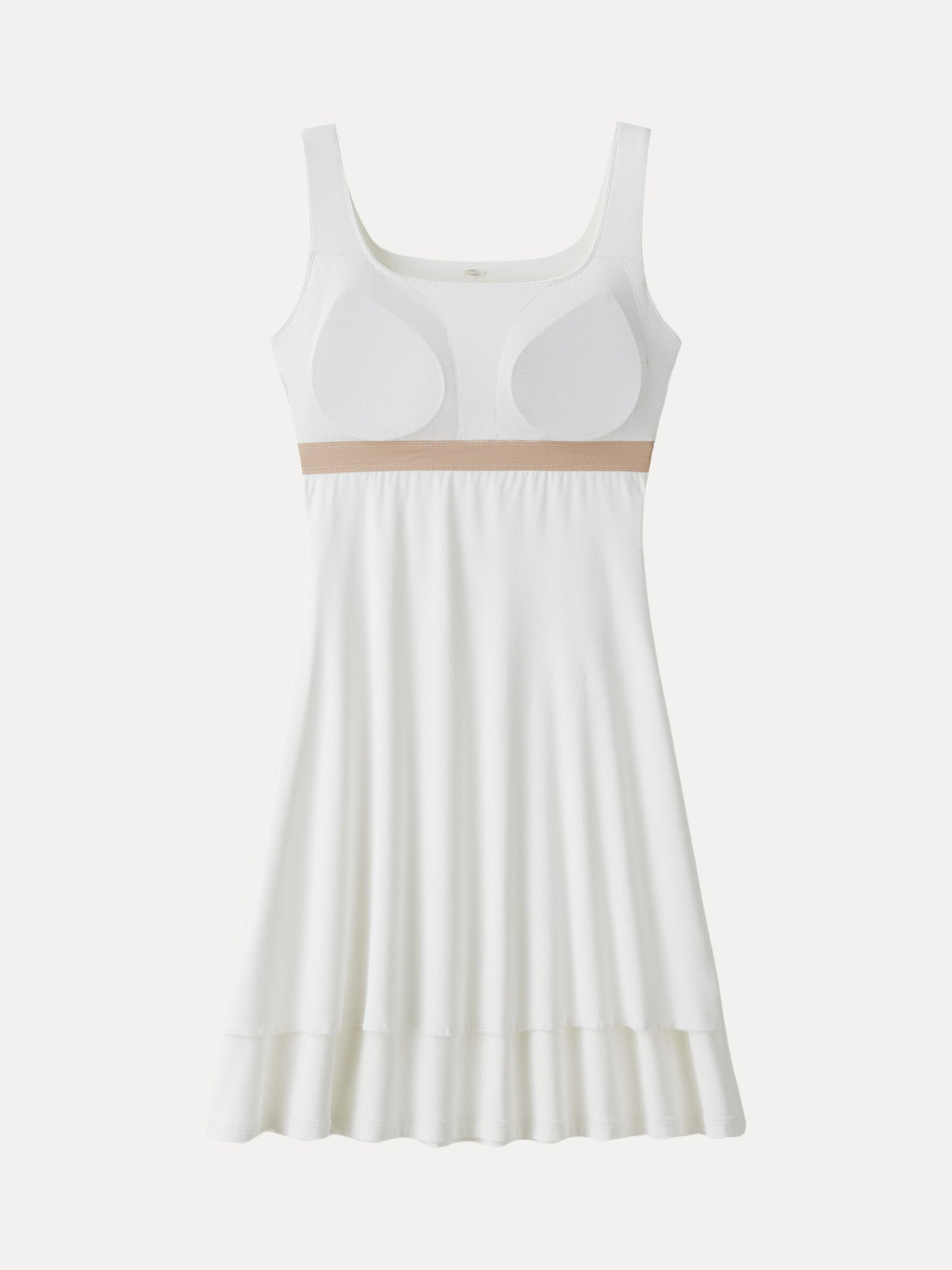 Kühlendes Mini-Bra-Kleid mit quadratischem Ausschnitt
