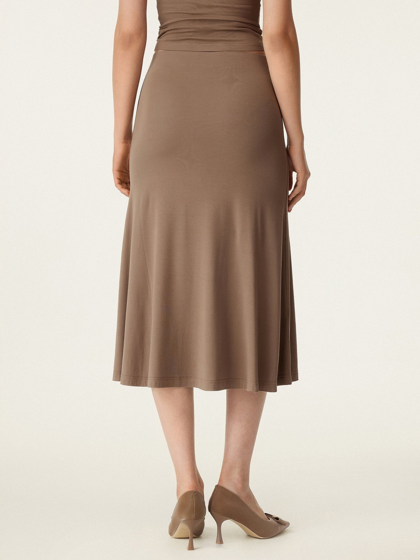 Breezy Pull-On Meerjungfrau Midi-Rock