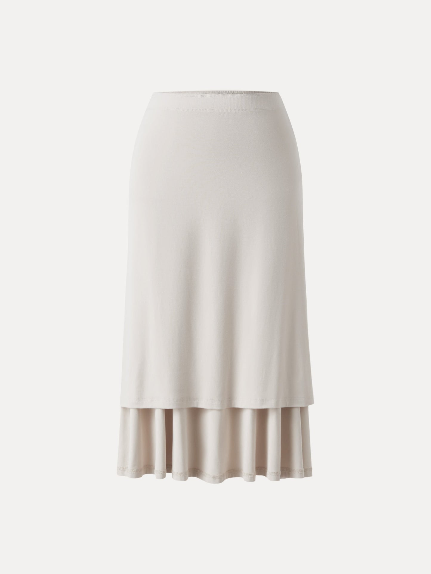 Flowy Side Ruched A-Linie Midi-Rock