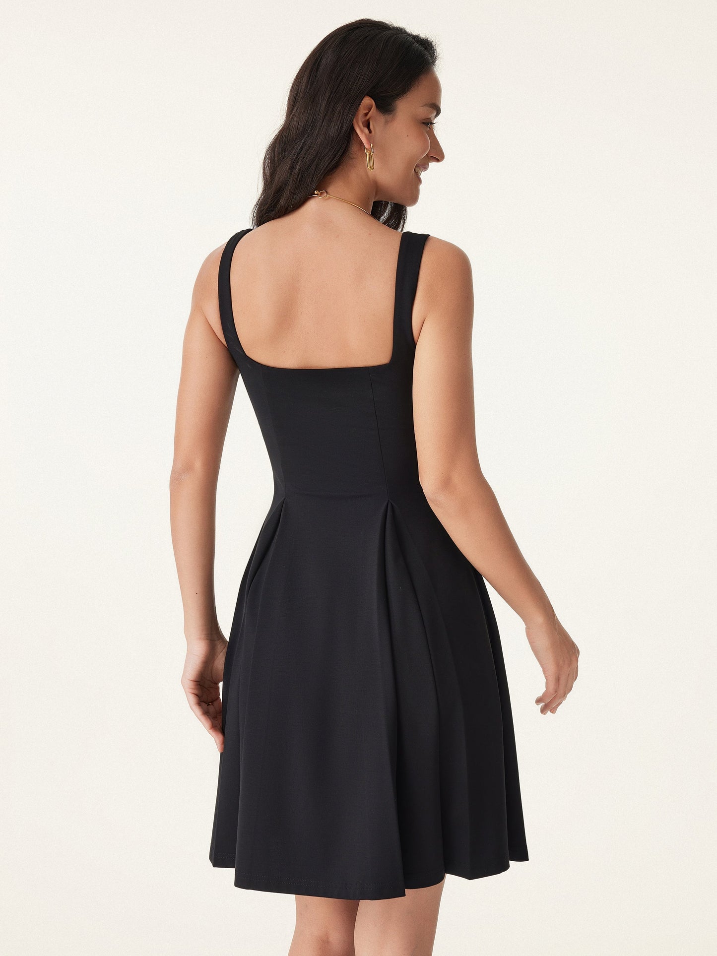Damen Mini-Bra-Kleid mit quadratischem Ausschnitt