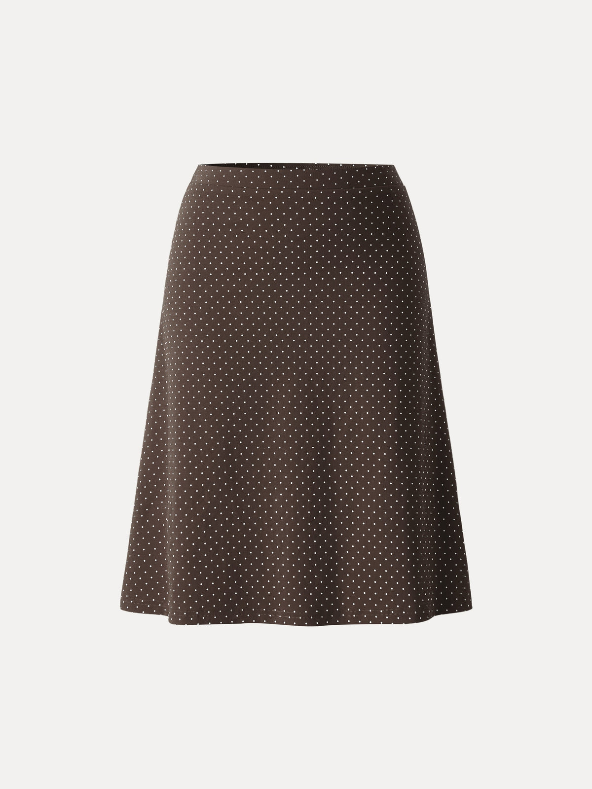 Stretch Baumwolle Polka Dot A-Linie Schlagrock