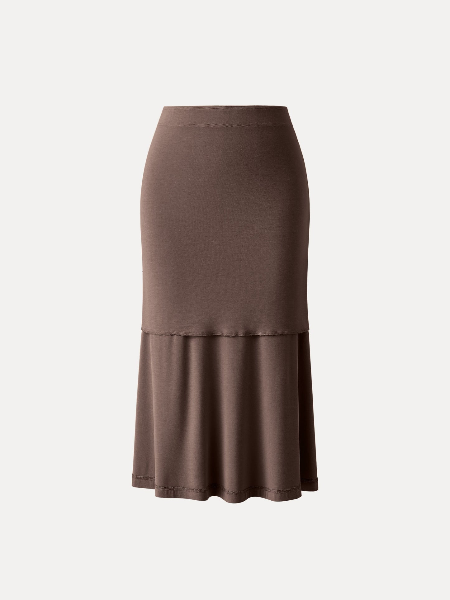 Breezy Pull-On Meerjungfrau Midi-Rock