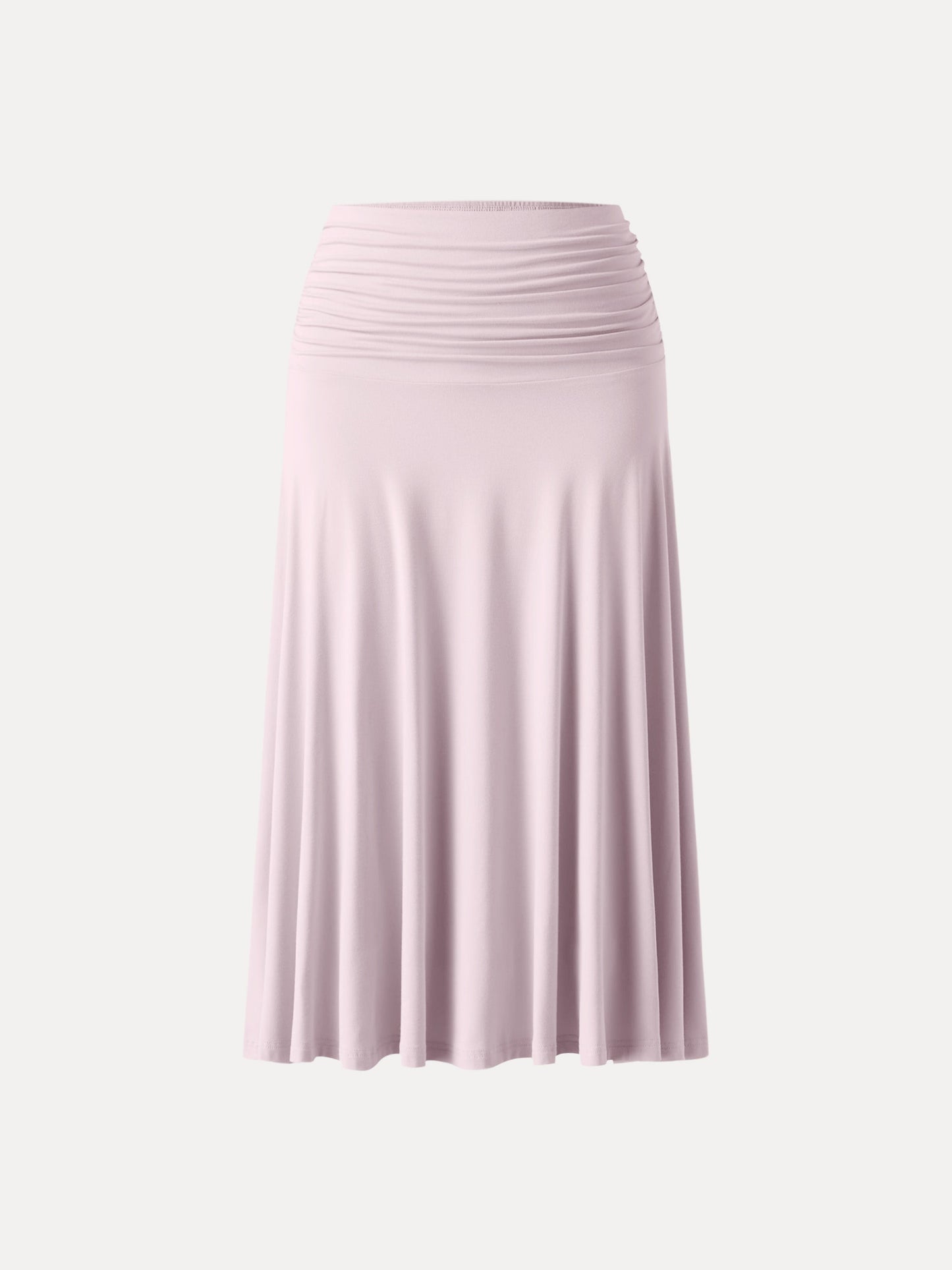 Flowy Side Ruched A-Linie Midi-Rock