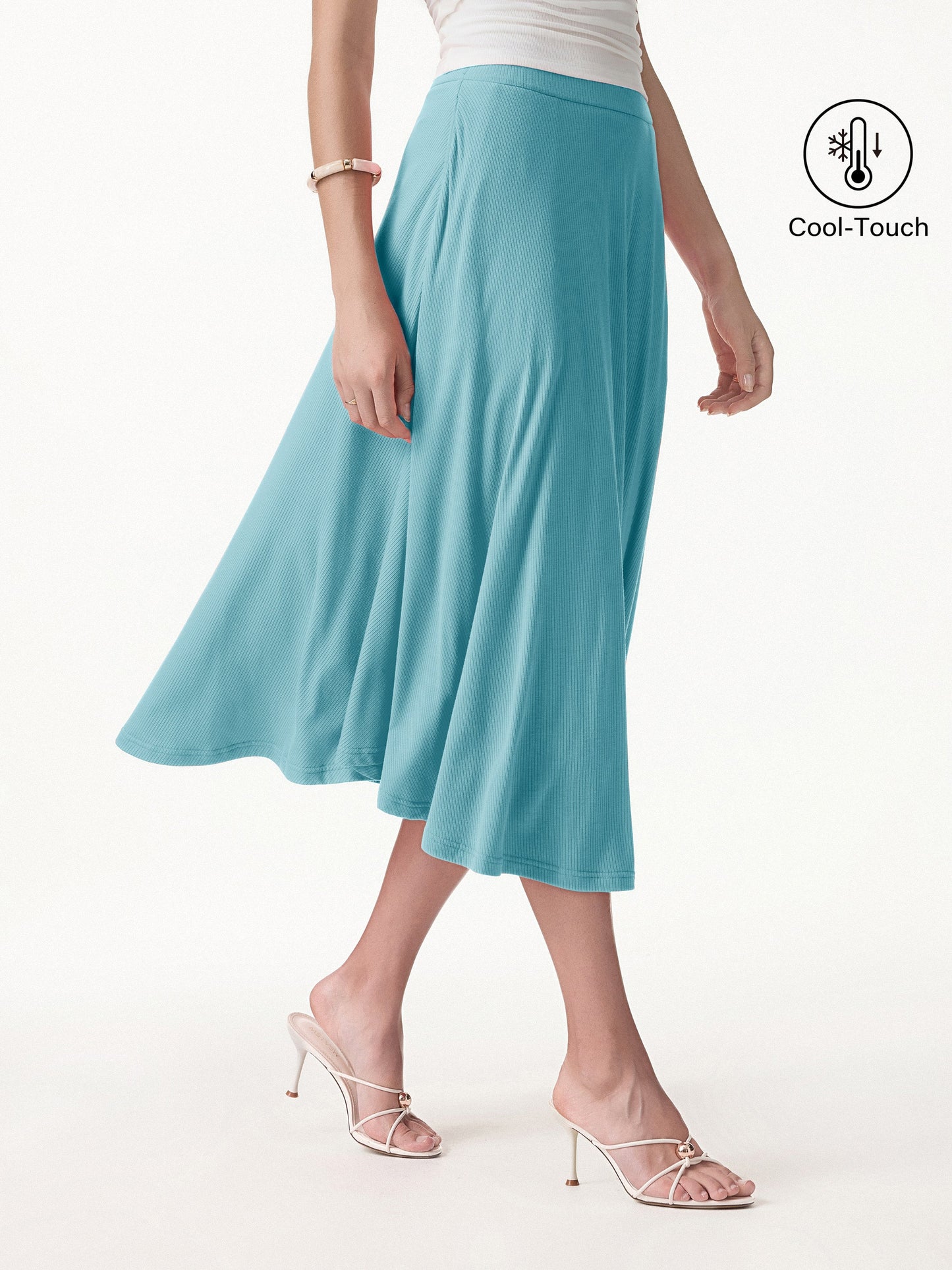 CoolTouch Midi Circle Flare Rock mit Taschen