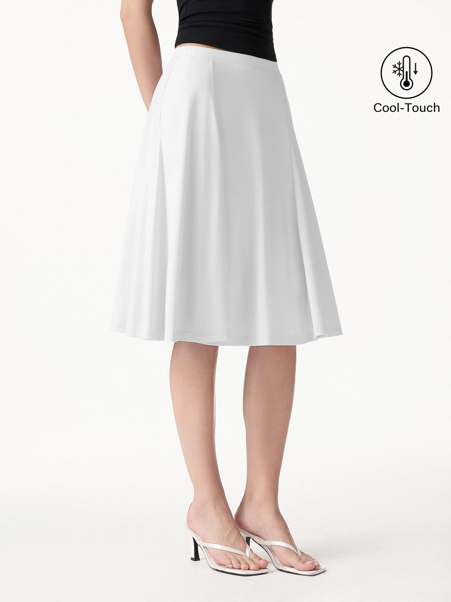 CoolTouch Midi Circle Flare Rock mit Taschen