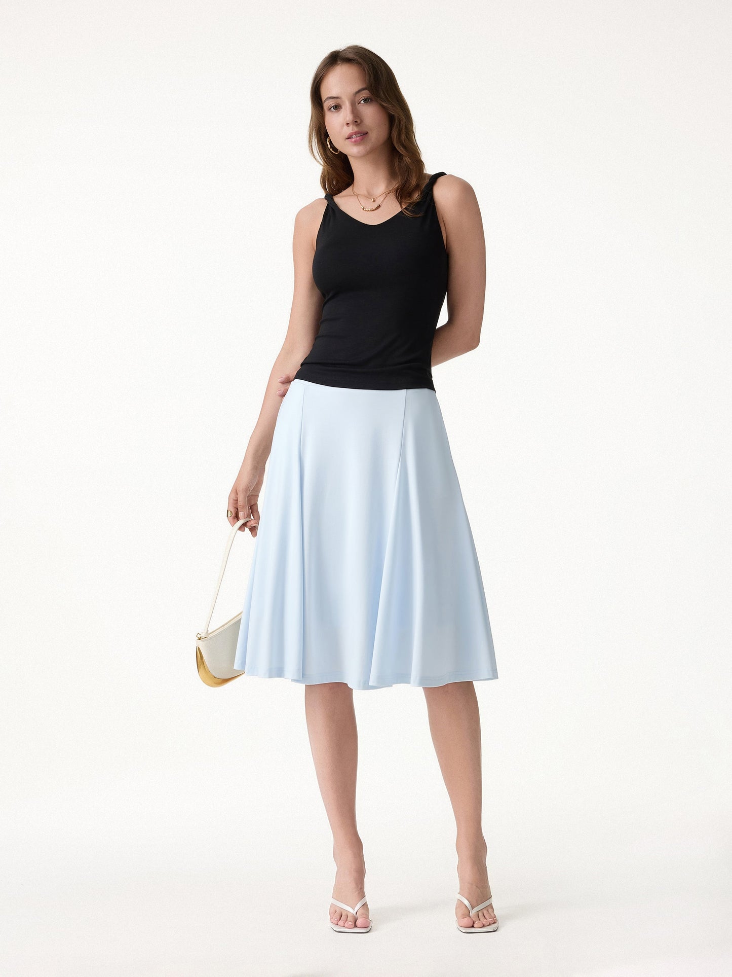 CoolTouch Midi Circle Flare Rock mit Taschen