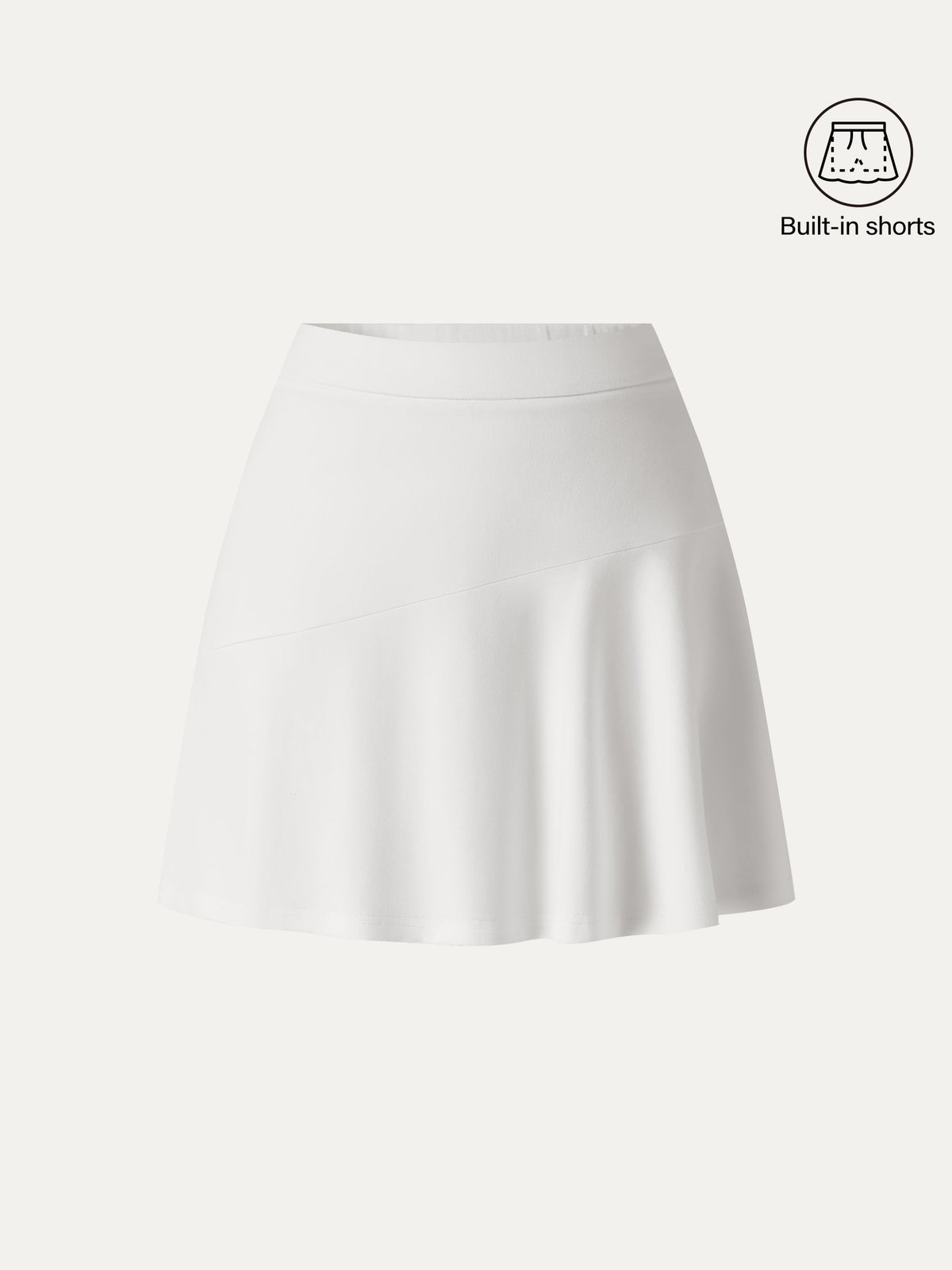 Stretch Ponte Mid Rise Pull-On Minirock